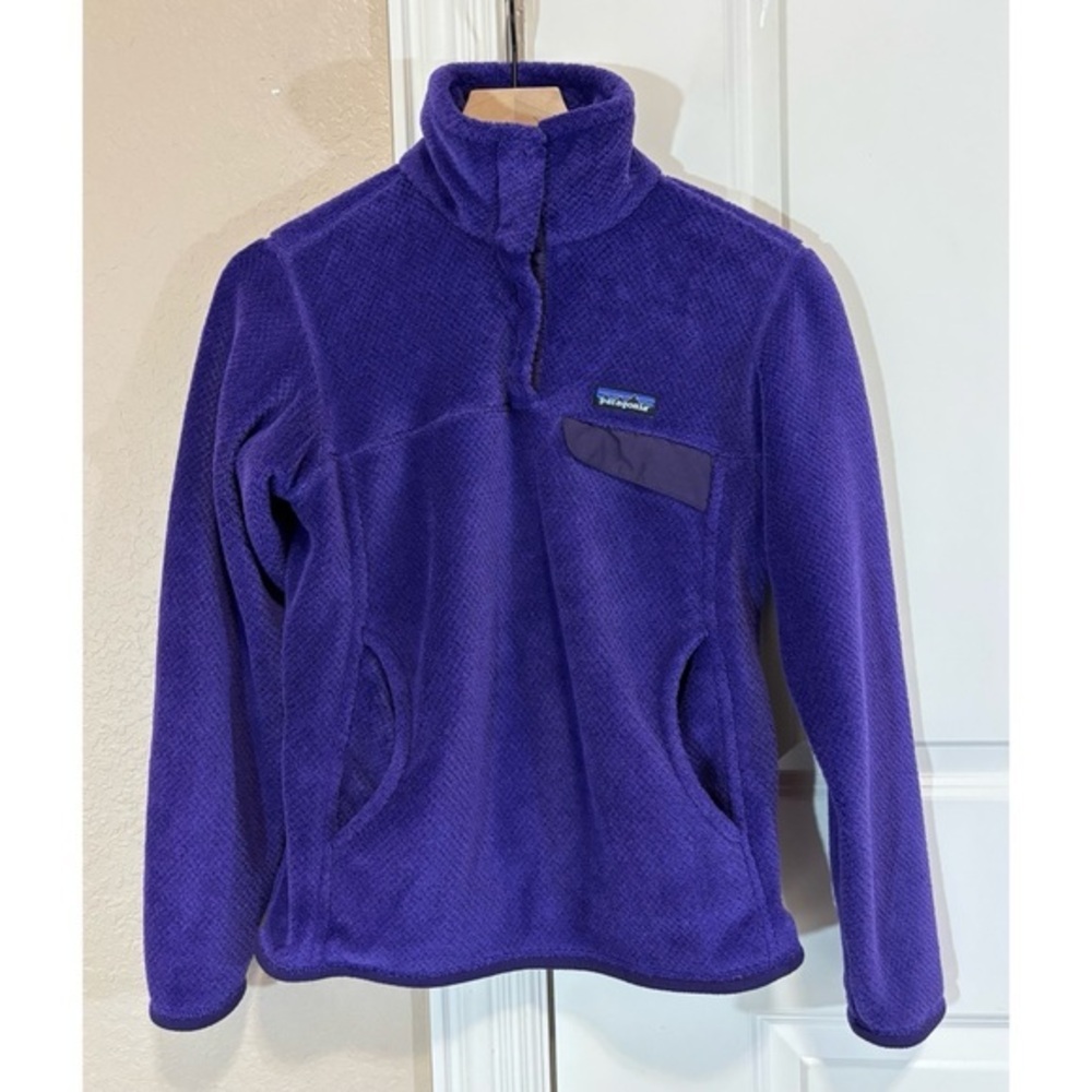 Patagonia Re-Tool Snap T Pullover Purple Womens Small